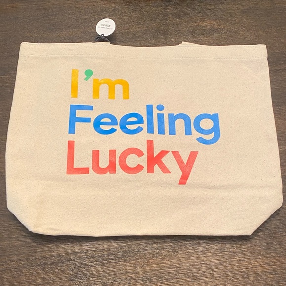Google I’m Feeling Lucky Tote Bag - NEW WITH TAGS!! - Picture 2 of 7